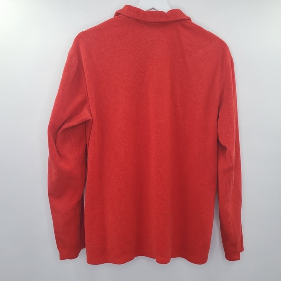 The North Face Polartec Quarter Zip Fleece Sweater Red - Picture 3 of 8